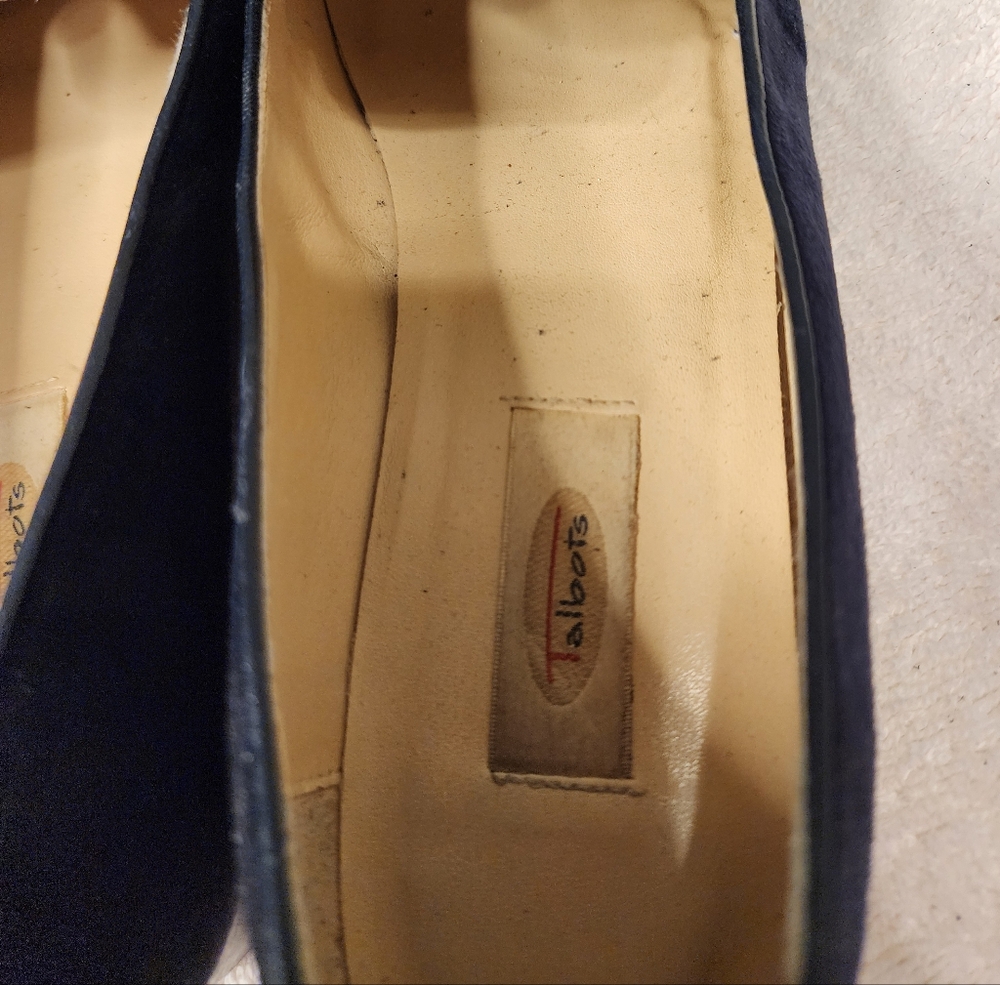 TALBOTS Blue Suede Loafers, Size 9. - Picture 11 of 11